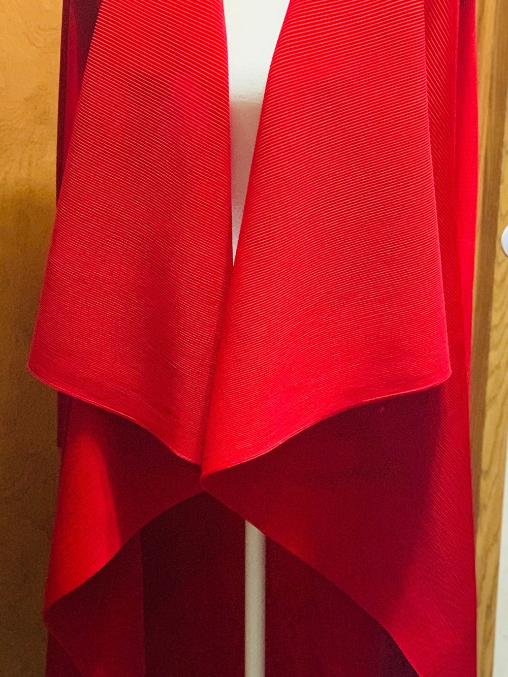 Women's Red, multi colors  Draped Open-Front Cardigan